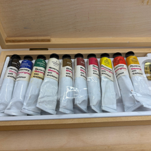 Load image into Gallery viewer, Vintage Rowney Georgian Oil Colours Set of 10
