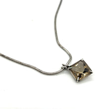 Load image into Gallery viewer, Smokey Quartz Necklace w/ 28" 2mm Sterling Chain
