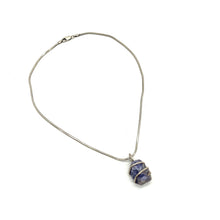 Load image into Gallery viewer, Raw Amethyst Pendant w/ 16" 2.5mm Sterling Chain
