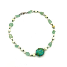 Load image into Gallery viewer, Turquoise, Fluorite, and Pearl Necklace
