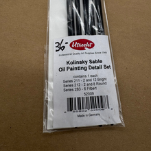 Load image into Gallery viewer, Kolinsky Sable Oil Painting Detail Set
