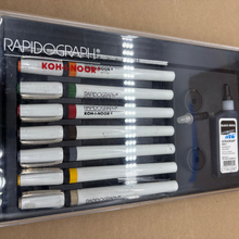 Load image into Gallery viewer, Rapidograph Koh-I-Noor Set of 7
