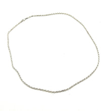Load image into Gallery viewer, Italian Sterling 925 24" 3mm Twisted Chain
