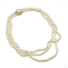 Load image into Gallery viewer, 30" Knotted Faux Pearl Necklace
