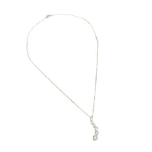 Load image into Gallery viewer, 925 CH SU I8" 1mm Sterling Chain with CZ Pendant
