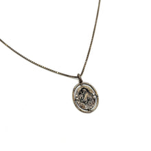 Load image into Gallery viewer, 24" 2mm Sterling Box Chain w/ Religious Pendant
