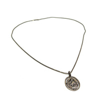 Load image into Gallery viewer, 24" 2mm Sterling Box Chain w/ Religious Pendant
