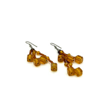 Load image into Gallery viewer, Amber-Color Bead Earrings
