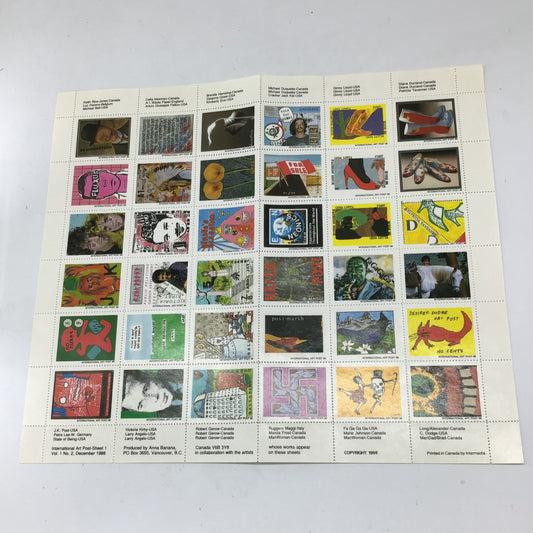 International art post sheet 1 vol 1 no 2, december 1988