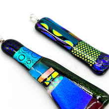 Load image into Gallery viewer, Dichroic Glass Pendants (set of 2)
