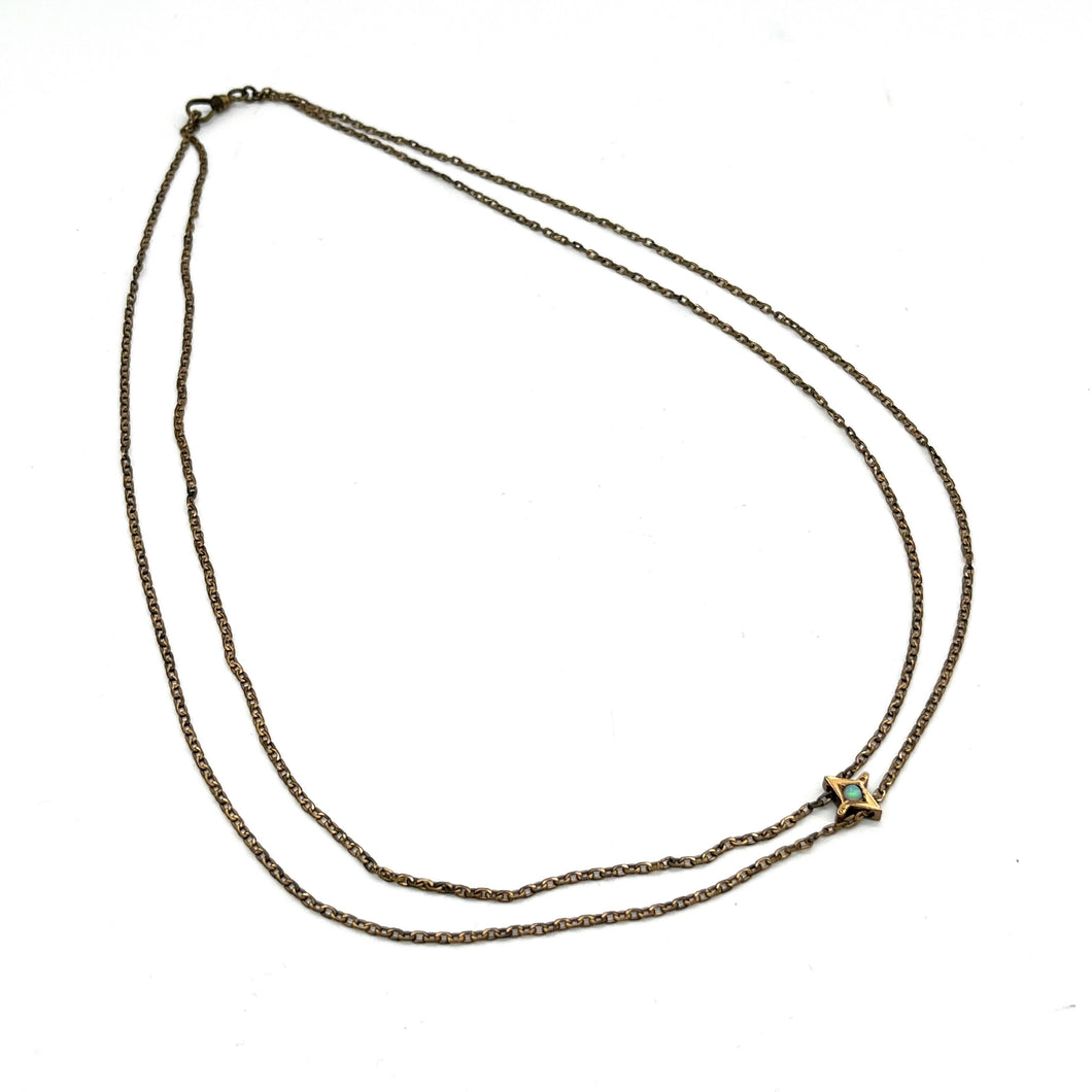 Watch Slide Necklace w/ Opal Slide (48