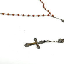 Load image into Gallery viewer, Coral Bead French Rosary
