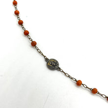 Load image into Gallery viewer, Coral Bead French Rosary
