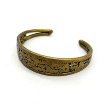 Load image into Gallery viewer, Vintage 1970&#39;s Brass Modernist Cuff Bracelet
