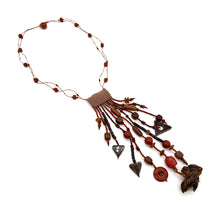 Load image into Gallery viewer, Jasper, Wood, and Bead Necklace
