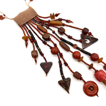 Load image into Gallery viewer, Jasper, Wood, and Bead Necklace
