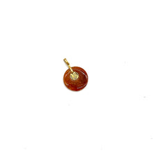 Load image into Gallery viewer, Tiny Red Jade 14k Gold Pendant
