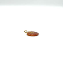 Load image into Gallery viewer, Tiny Red Jade 14k Gold Pendant
