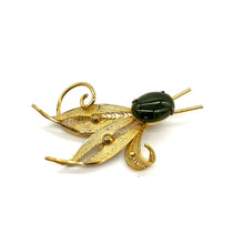 Load image into Gallery viewer, Sorento Sterling and Gold Plated Filigree Pin with Jade
