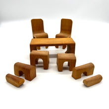 Load image into Gallery viewer, Wood Nesting Dollhouse Furniture Set
