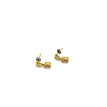 Load image into Gallery viewer, Ross Simmons Amethyst Earrings (gold tone plated silver)
