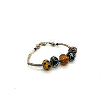 Load image into Gallery viewer, Sterling and Glass Charm Bracelet
