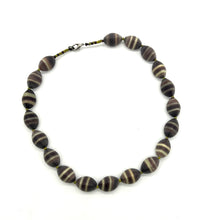 Load image into Gallery viewer, Frosted Banded Agate Necklace
