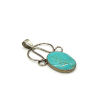Load image into Gallery viewer, Turquoise &amp; Sterling Pendant
