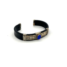 Load image into Gallery viewer, Leather and Opal Cuff
