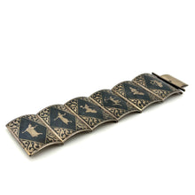 Load image into Gallery viewer, Sterling Niello-ware Bracelet-Siam 6"
