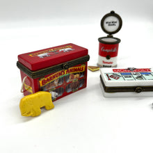 Load image into Gallery viewer, Vintage Miniature Set (Campbells, Monopoly, and Barnums Animals)
