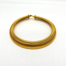 Load image into Gallery viewer, Monet Gold-toned Snake Collar Necklace
