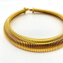 Load image into Gallery viewer, Monet Gold-toned Snake Collar Necklace
