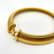 Load image into Gallery viewer, Monet Gold-toned Snake Collar Necklace
