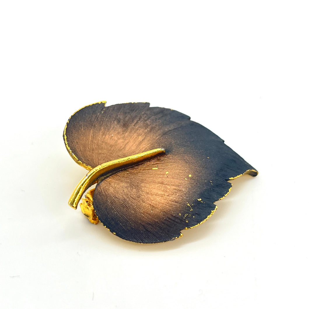 Gold-toned Leaf Pin