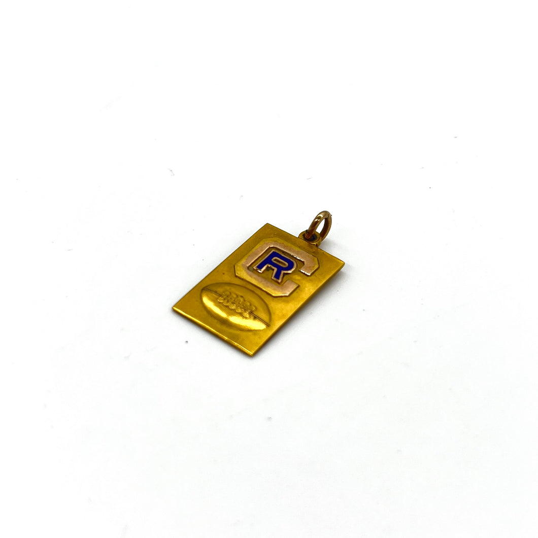 10k Football Pendant