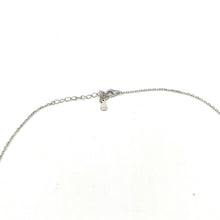 Load image into Gallery viewer, 18" Sterling Estrogen Molecule Necklace
