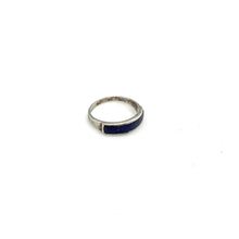 Load image into Gallery viewer, Sterling and Lapis Ring (size 5 1/2)
