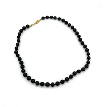 Load image into Gallery viewer, Vintage Black Bead (possibly onyx) Necklace
