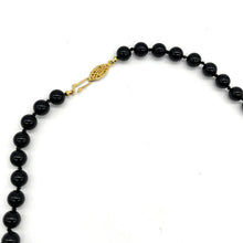 Load image into Gallery viewer, Vintage Black Bead (possibly onyx) Necklace
