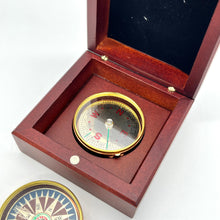 Load image into Gallery viewer, Compass Set in Wooden Box
