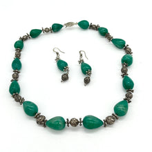 Load image into Gallery viewer, Amazonite Necklace &amp; Earrings Set
