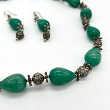 Load image into Gallery viewer, Amazonite Necklace &amp; Earrings Set
