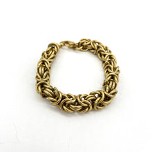 Load image into Gallery viewer, Gold-Tone Double Weave Chain Bracelet
