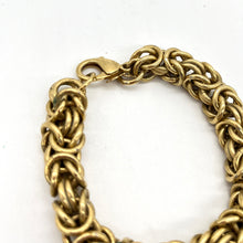 Load image into Gallery viewer, Gold-Tone Double Weave Chain Bracelet
