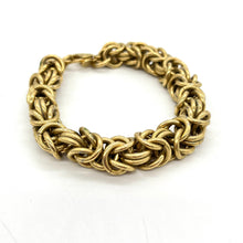 Load image into Gallery viewer, Gold-Tone Double Weave Chain Bracelet
