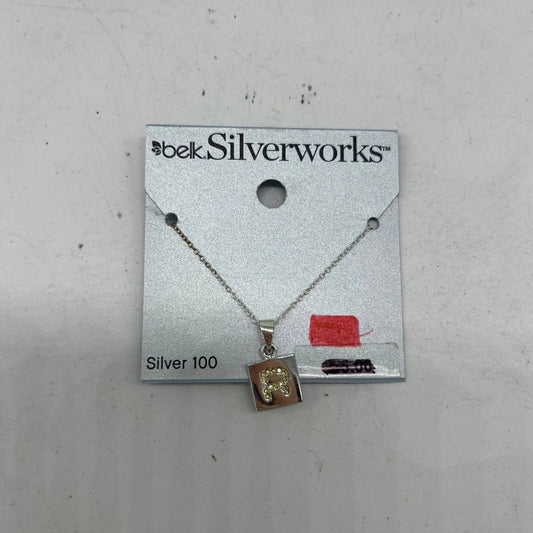 belk Silverworks "R" Necklace