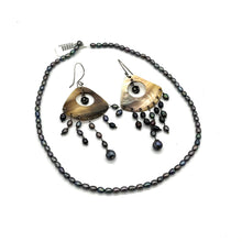 Load image into Gallery viewer, Earring and Necklace Iris Rice Bead Set
