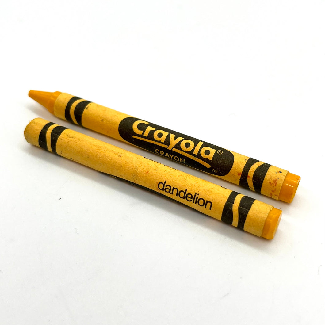 Discontinued 'Dandelion' Crayola Crayon (set of 2)