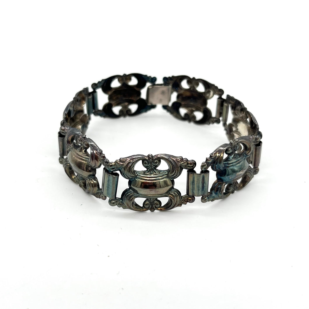 Antique Art Deco 800 Silver Bracelet